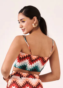 Top Bralette Estampado para Mujer, Blusa Elegante de Verano, Corte Ajustado, Moda Casual para Fiestas, Top Chic para Salir - Product Image 3