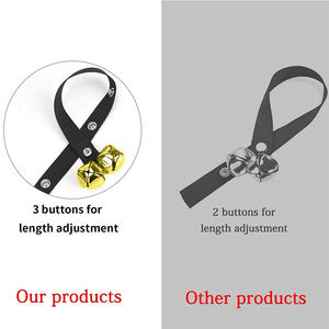 पोटी प्रशिक्षण कुत्तों के लिए प्रीमियम गुणवत्ता समायोज्य दरवाजे घंटी - Product Image 4