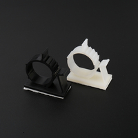 OUORO OR-1720 Clip de câble en nylon auto-adhésif industriel de haute qualité direct d'usine PA noir blanc R-Type 94-V2 94-V2 Clip de câble