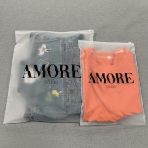 環境にやさしいつや消しマットジップロックジッパープラスチックジップパッキングバッグ<span class=keywords><strong>EVA</strong></span>/CPE衣類包装ジッパーバッグ - Product Image 5