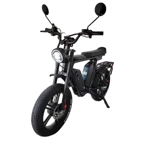 Bicicletta elettrica veloce a doppio motore bici elettrica a doppia batteria bici elettrica grassa muslimb bicicletta elettrica a lungo raggio all'ingrosso