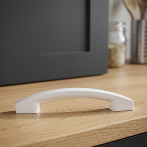 มือจับประตูไมโครเวฟ Whirlpool รุ่น W10445124 สีขาว ทำจากพลาสติก อะไหล่เตาอบในครัวเรือน ใช้งานร่วมกันได้ดี - Product Image 3