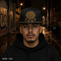 Casquette Trucker 5 Panneaux Vintage Personnalisée avec Broderie, Visière en Mousse et Filet, Style Urbain Chicano Côte Ouest, Vente en Gros