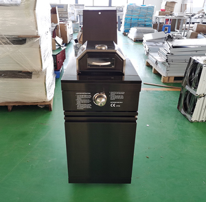 Barbecue en acier inoxydable, grill à infrarouges latéraux pour <span class=keywords><strong>cuisine</strong></span> extérieure, de couleur noire, avec boîte à pizza, 10 pièces - Product Image 5