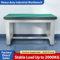 Banc de travail antistatique robuste, table d'assemblage pour atelier, table de manutention pour ligne de production, table de maintenance électrique