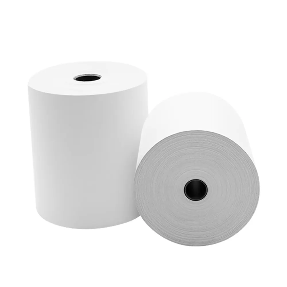 80x70mm White Blank Thermal Paper Roll Supermarket Cash Register Receipt Paper 48gsm 55gsm 65gsm Thermal Paper Pos Machine Rolls