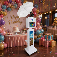 Machine Photobooth iPad DSLR avec Écran LCD 29'' et Flash Intégré, Prise en Charge de l'Impression Instantanée, Livraison Gratuite depuis l'Entrepôt des États-Unis