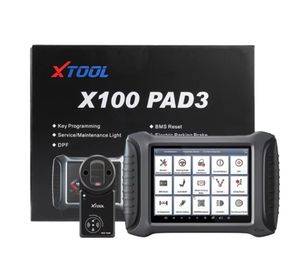 Lecteur de code professionnel pour tablette XTOOL X100 PAD3/PAD <span class=keywords><strong>Elite</strong></span> 12V avec garantie d'un an pour voitures, compatible KC501 OLIVER, noir/gris - Product Image 1