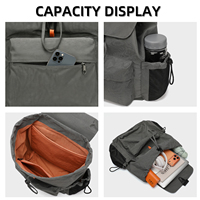 Sac à dos SEWAFOX décontracté grande capacité pour ordinateur portable, léger, multifonctionnel, pour les loisirs, les voyages, imperméable, pour l'extérieur