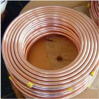 Tube en cuivre pur usinable C11000 Imperial 9/16 po, revêtement durable, pour la fabrication de conduites de climatisation, idéal pour les toitures extérieures