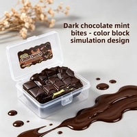 Jouet sensoriel en chocolat croustillant fait main, portable, à écraser, léger