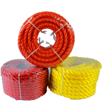 Corde en plastique tressée de corde de haute qualité PP utilisée dans les navires marins 8mm 10mm corde d'amarrage en polypropylène PP
