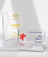 Plaque Trophée en Cristal K9 Gravée, Thème Musulman Islamique, Cadeau d'Inspiration pour la Remise des Diplômes, pour Étudiants en Master et Universitaires