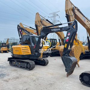 Mini-excavatrice d'occasion VOLVO EC60 avec peu d'heures de fonctionnement, pelle hydraulique sur chenilles d'occasion VOLVO EC60 EC70 EC80 pour travaux de terrassement domestique - Product Image 2