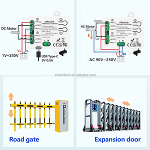Module de relais intelligent Wi-Fi à contact sec EWelink AC110V USB5V 2 canaux avec fonction de temporisation et auto-blocage, compatible Alexa et Google - Product Image 5