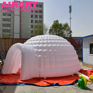 Tente gonflable blanche d'extérieur, dôme à air, avec lumière led, à vendre - Product Image 2