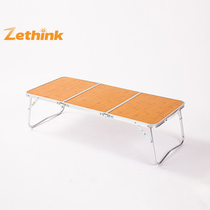 ZT-027 Mesa Plegable Portátil, Resistente y Ligera, <span class=keywords><strong>de</strong></span> Aleación <span class=keywords><strong>de</strong></span> Aluminio y MDF, Mini Mesa Plegable <span class=keywords><strong>de</strong></span> Tres Secciones para Exteriores, Picnic, Camping y <span class=keywords><strong>Barbacoa</strong></span> - Product Image 1