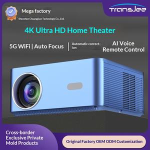 Projecteur intelligent HD pour la maison, mise au point automatique pour smartphone, home cinéma, vente en gros, 1080P, 400 lumens ANSI, modèle A45-C - Product Image 2