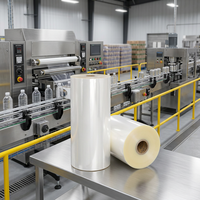 Rouleau de film rétractable en PVC non imprimé, transparent et résistant, pour l'impression d'étiquettes rétractables, directement de l'usine