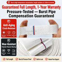 Tuyau plat monocouche Kunan résistant aux intempéries et anti-moisissure pour installation extérieure à long terme et alimentation en eau permanente