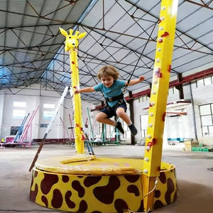 Trampoline à ressorts rond pour enfants, girafe mignonne, 2,1 m de diamètre, lit de saut adorable, <span class=keywords><strong>KALUEN</strong></span> D350 - Product Image 1