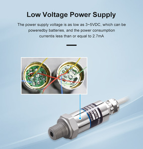 FST100-1003 Cảm Biến Áp Suất <span class=keywords><strong>I2c</strong></span> Độ Chính Xác Cao Dầu Thủy Lực Khí Nước 10bar 3.3V 3V - Product Image 3