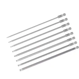 8PCs Vástago hexagonal Cabeza Torx 200mm Juego de puntas de destornillador