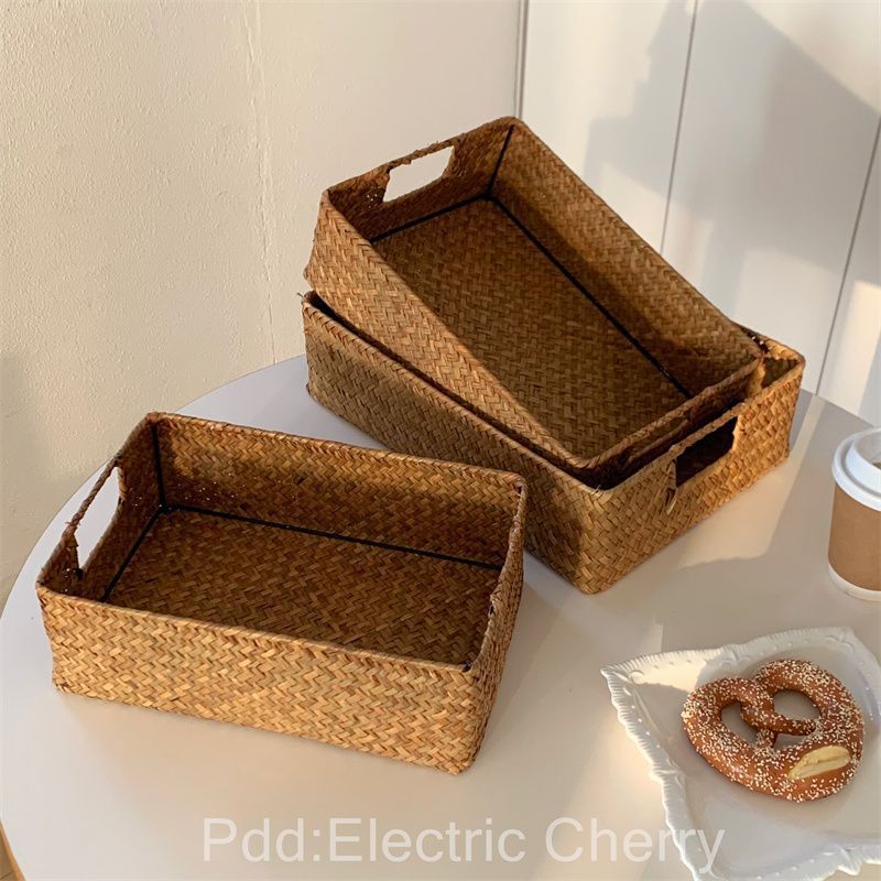 All Need Storage Baskets [Retro Rattan Handbag Style]