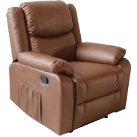 Modernes Design Einsitziger Stoff-Relaxsessel Klappbarer Massage-Freizeitstuhl für Zuhause Büro und Wohnzimmer