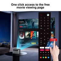 Mini projecteur LED intelligent portable DVB-T2 Android 9.0 4K avec logo personnalisé, correction automatique de la distorsion trapézoïdale, WiFi, mise en miroir du téléphone, cinéma en plein air