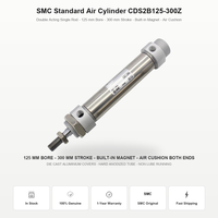   Cylindre pneumatique standard CDS2B125-300Z, alésage 125 mm, course 300 mm, coussin d'air intégré, aimant intégré, vente en gros, fournisseur d'usine