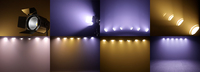 Nouveauté 200W 2In1 RGBWA LED Par lumière personnalisée en aluminium Cob Blinder pour la fête DJ scène émission blanc chaud