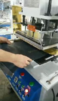 Pneumático grande tamanho área hot foil stamping machine for leather Gift box saco plano produto foil printing machine