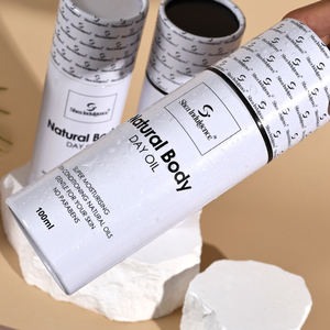 Boîte cylindrique en carton pour cosmétiques, parfum, huile, en matériau écologique personnalisé, tube en papier brillant - Product Image 3