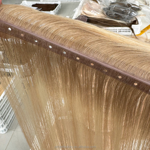 ผมต่อแบบปีกผีเสื้อ Yuanzhen Genius PU  แบบเวฟสีบลอนด์รัสเซีย ผมแท้ Remy - Product Image 4