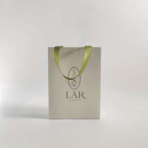 KM Personalised Gift <b>Bags</b> Paper with Rope String Small Paper <b>Bags</b> for the Products in Skincare - Product Image 3