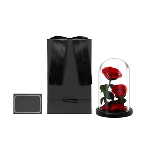 INUNION Nueva Rosa Preservada de Larga Duración, Fresca para Siempre, Tacto Real, Rosa Eterna en Cúpula de Cristal, Regalo para el <span class=keywords><strong>D</strong></span>ía de San Valentín - Product Image 3
