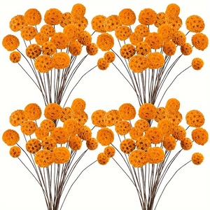 24 Billy Balls, <span class=keywords><strong>Fiori</strong></span> Naturali Essiccati, Bouquet per <span class=keywords><strong>Vaso</strong></span>, Centrotavola per Matrimoni, Decorazione Fai-<span class=keywords><strong>da</strong></span>-Te per la Casa - Product Image 4