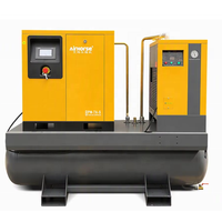 Compresseur d'air rotatif à vis PM VSD 4-en-1 Airhorse 10HP avec réservoir ASME de 300L (80 gallons), sécheur et filtres, certifié CE pour atelier CNC