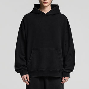 เสื้อฮู้ดผู้ชายผ้าฝ้าย100% วินเทจซักได้สำหรับฤดูใบไม้ร่วงฤดูหนาวโลโก้ที่กำหนดเอง - Product Image 1