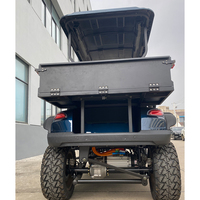 Voiturette de golf utilitaire 2 places couleur personnalisée avec plateau de chargement arrière pour le transport de matériaux en ferme, zoo et parc de loisirs