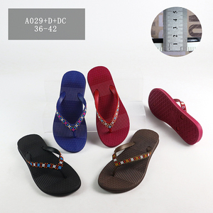 Tongs écologiques de couleur unie pour femmes Pantoufles pour intérieur extérieur Chaussures classiques Vente en gros - Product Image 2