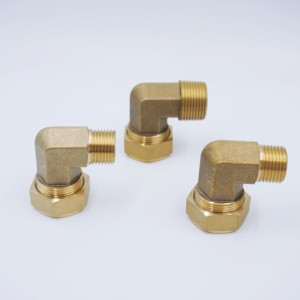 <span class=keywords><strong>Raccord</strong></span> coudé à filetage mâle en laiton de 3/4 pouces pour connexion de <span class=keywords><strong>gaz</strong></span> d'eau de tuyau Service OEM/ODM Bienvenue - Product Image 1
