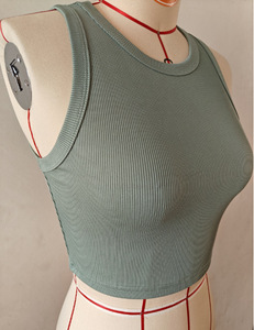 Camisetas sin Mangas Personalizadas de Alta Calidad, Diseño Libre, Estilo Hip Hop, Deportivas, Ajustadas, para Mujer, Ropa Urbana Informal, Top Corto - Product Image 3