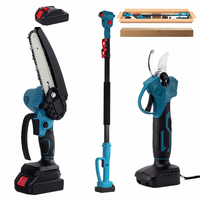 Sécateur à perche sans fil et sans balais, alimenté par batterie, taille-branches télescopique réglable, outil de coupe pour jardin