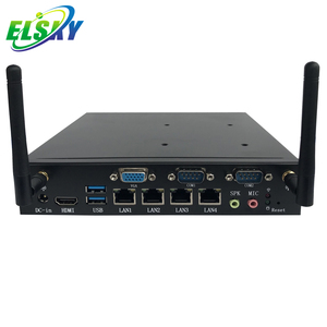 ราคาประหยัด Realtek RTL8105E 100Mbps อีเธอร์เน็ต 4LAN 3LAN มินิพีซีไร้พัดลมสำหรับเซิร์ฟเวอร์ - Product Image 5