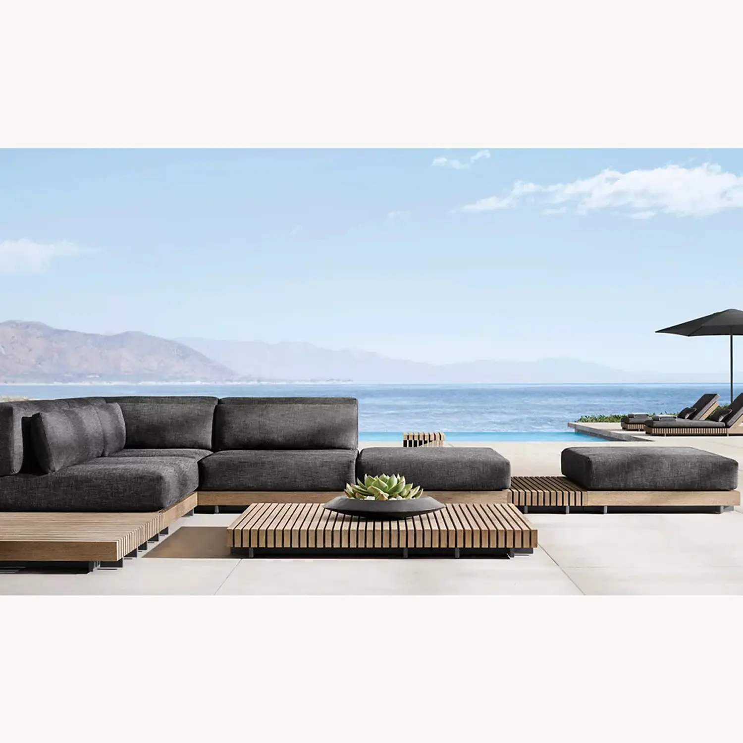 gartenmöbel, gartensofa-set, luxus-sofa für den außenbereich