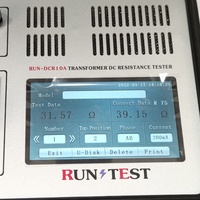 Testeur de résistance DC automatique 10A pour transformateurs – Analyseur de résistance d'enroulement haute précision
