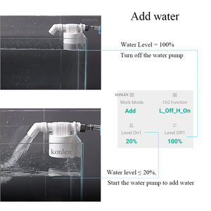 KONLEN DC5V AC110V 220V Tuya 탱크 수위 센서 WIFI 펌프 밸브 컨트롤러 누수 스마트 라이프 누수 경보 감지기 - Product Image 5