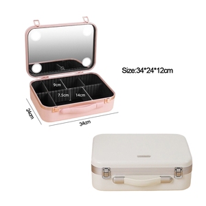 Estuche Organizador de Cosméticos, Caja de Maquillaje Portátil con Cerradura, Estuche de Viaje para Maquillaje, para Maquilladores, Kits de Uñas, Herramientas de Maquillaje - Product Image 1